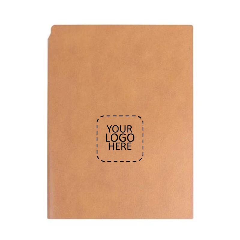 A5 Size Soft PU Leather Notebook In A Solid Color With Logo